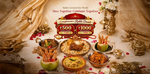 Same bond. Same fight for the last bite! This Rakhi, dine together at Devi Chowdhurani